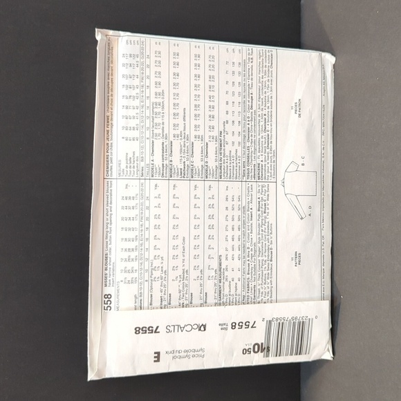 McCalls 7558 Vintage 90s Creative Woman's Sewing Pattern Size 12, 14, 16 - Picture 2 of 3